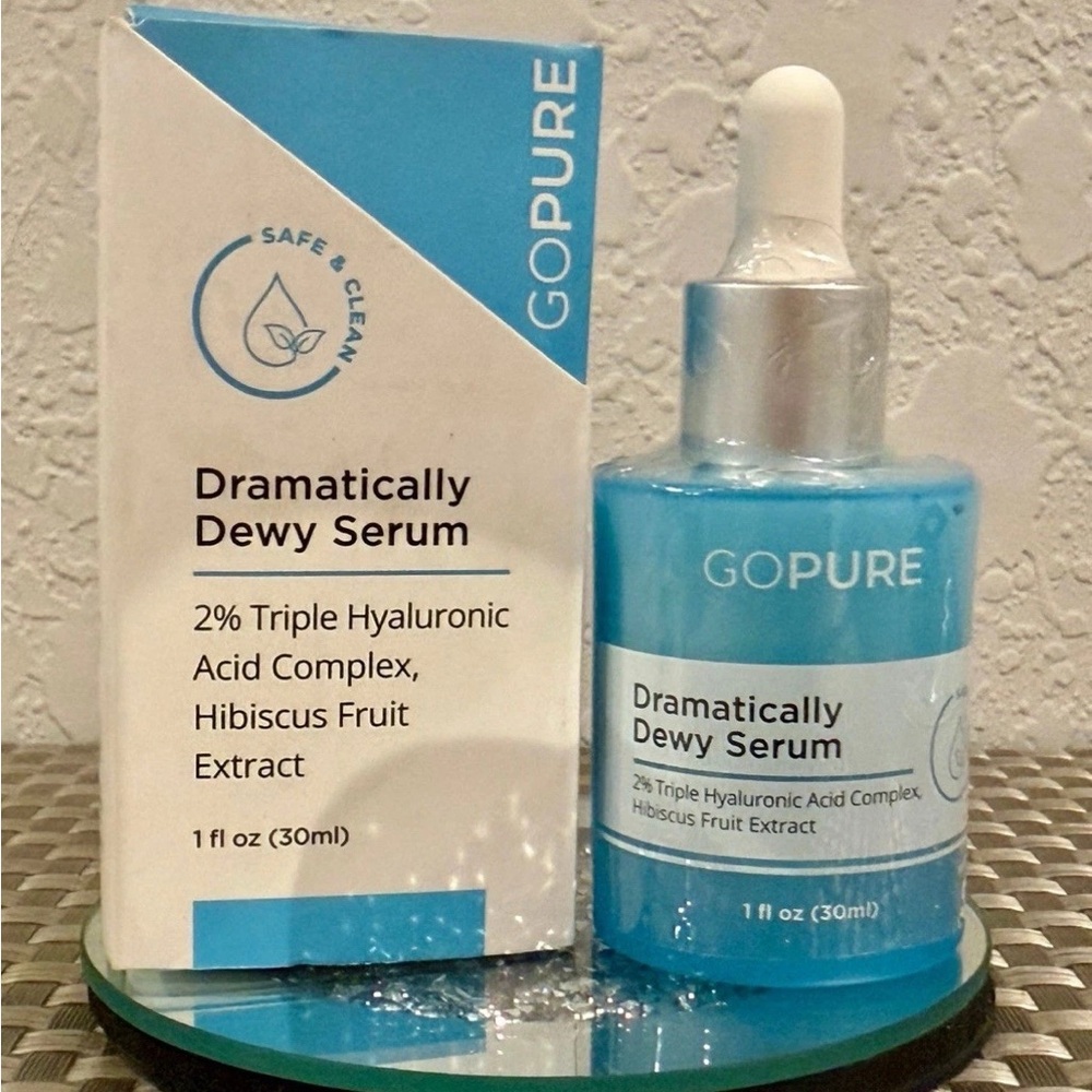 GOPURE Dramatically Dewy Hyaluronic Acid Serum 1 oz New in Box